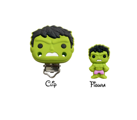 Clip o figura Hulk silicona